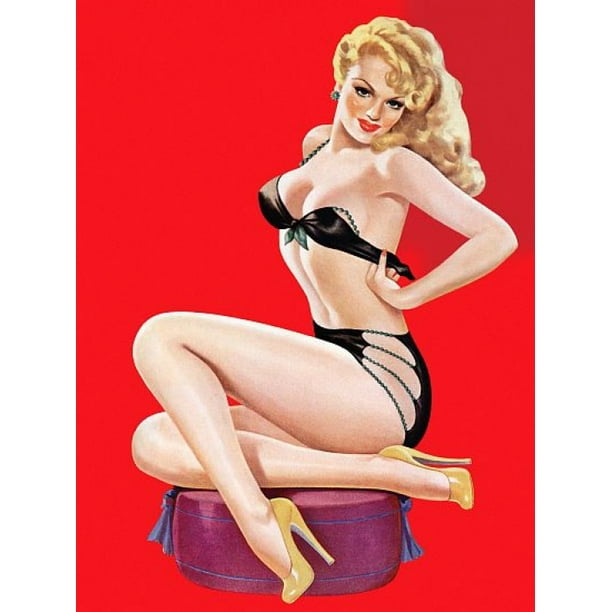 PIN UP ART BUBBLES POSTER 24 X 36 Inches Looks beautiful